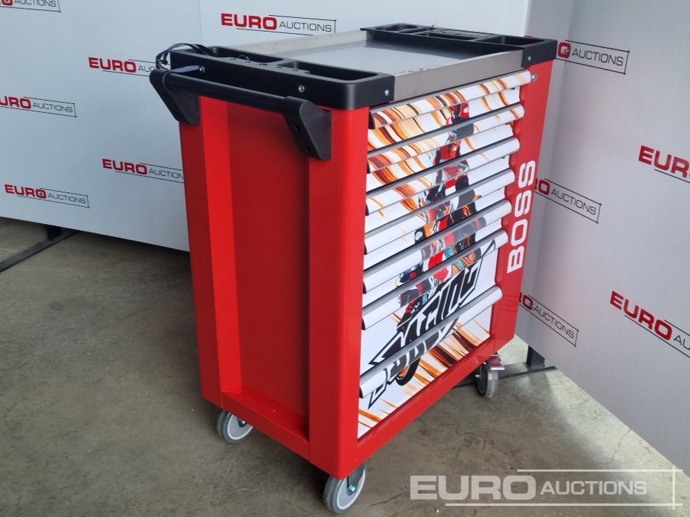 Unused Boss Roller Tool Chest, 7 Drawer, Side Storage Compartment, 258 ...