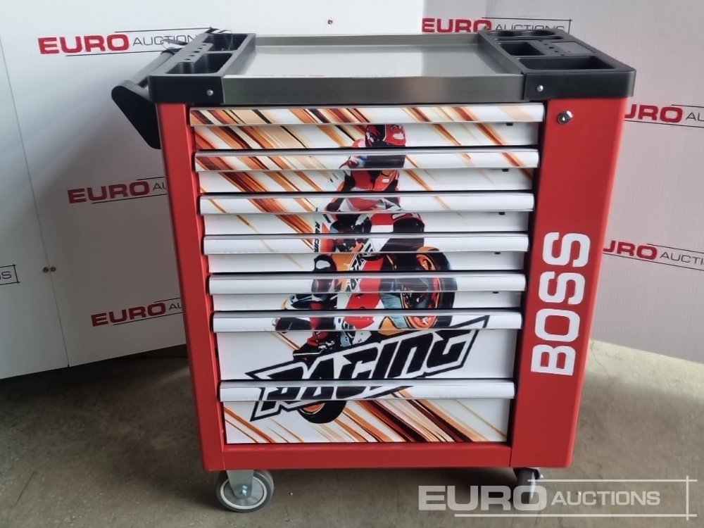 Unused Boss Roller Tool Chest, 7 Drawer, Side Storage Compartment, 258 ...
