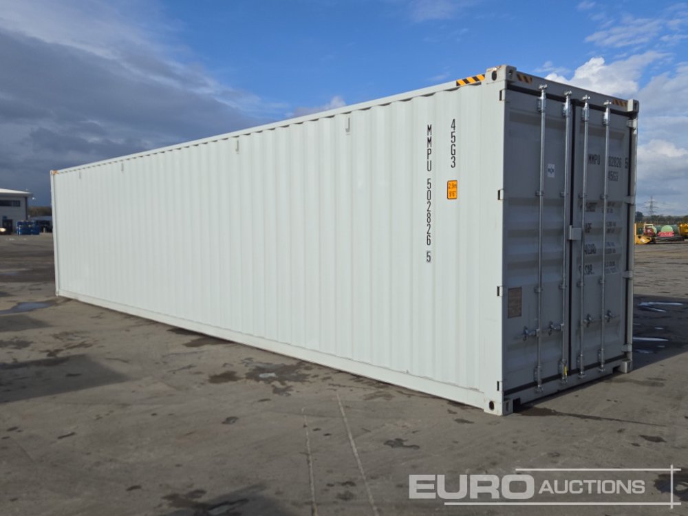 2026 40' x 8' Container, 4 Side Doors, End Door (Cannot Be Reconsigned ...