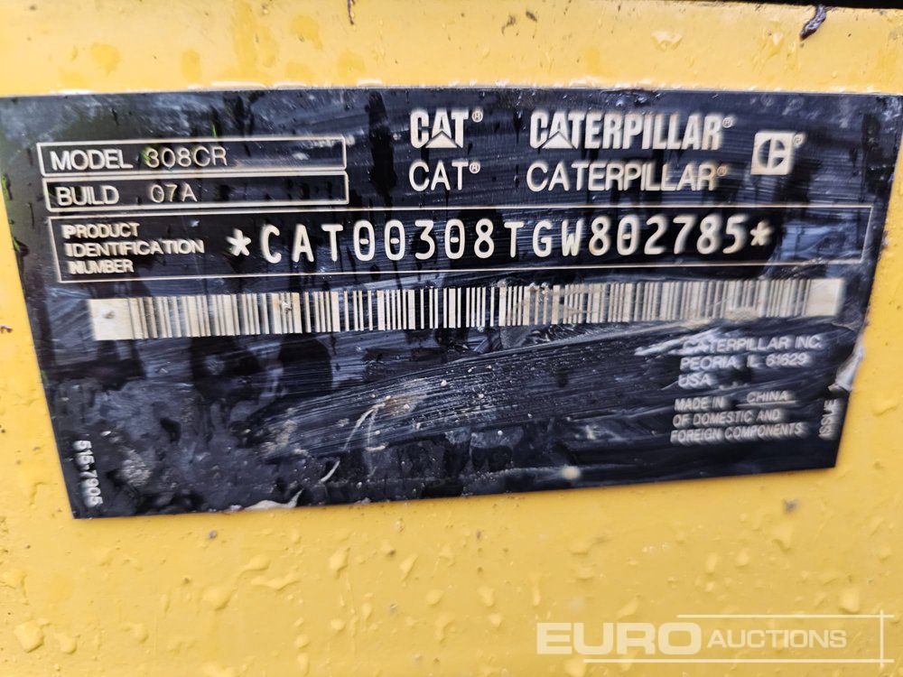 2022 CAT 308CR | Leeds | Euro Auctions