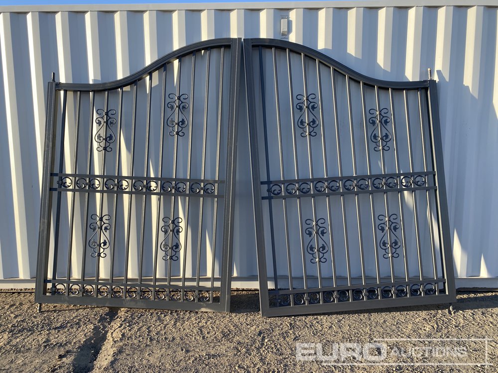 Wrought Iron Double Swing Gates | Brisbane | Euro Auctions