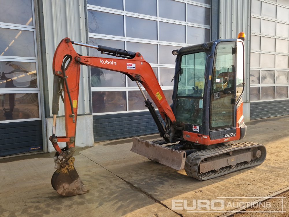 Image for MINI EXCAVATORS 2016 KUBOTA U27-4