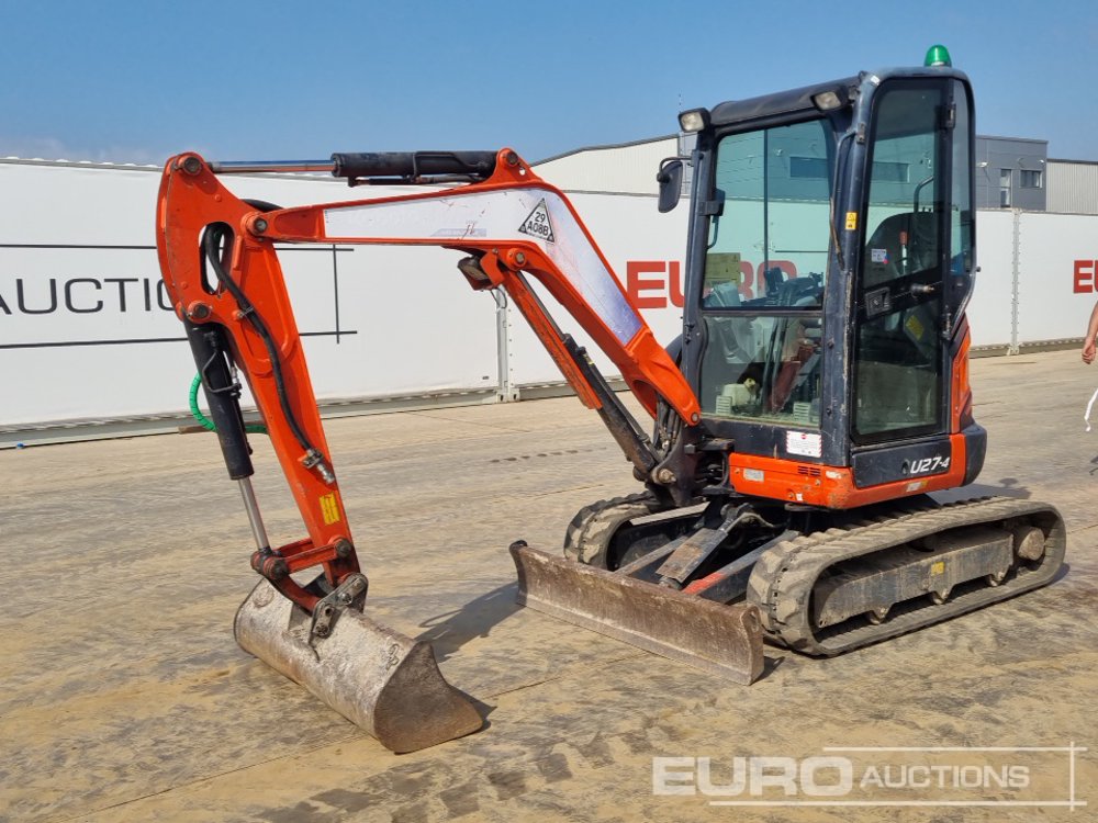 Image for MINI EXCAVATORS 2016 KUBOTA U27-4