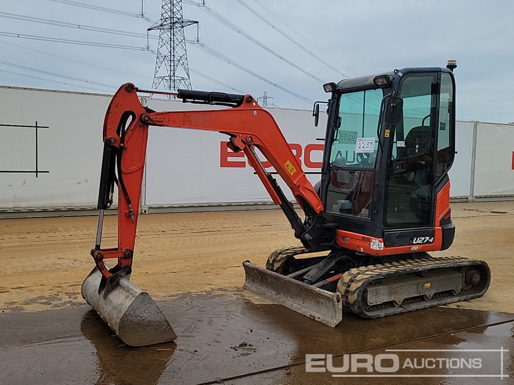 Image for MINI EXCAVATORS 2016 KUBOTA U27-4