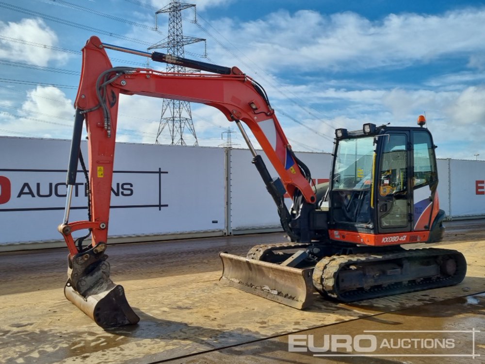 صورة ل Material handler / cable excavator 2018 كوبوتا KX080-4A