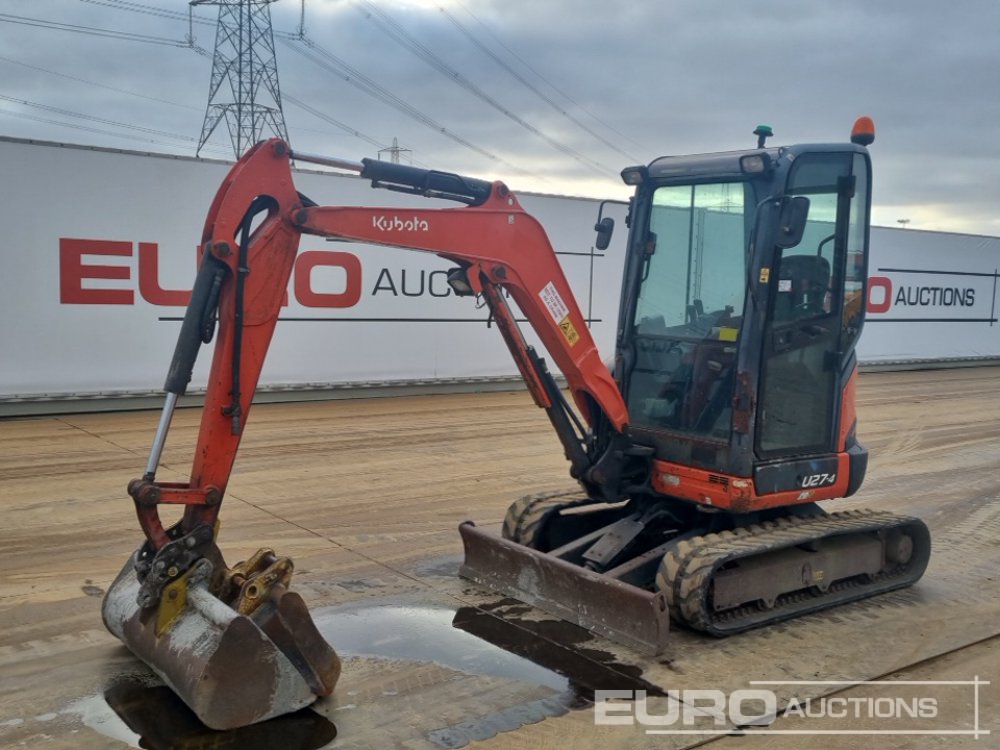 Image for MINI EXCAVATORS 2015 KUBOTA U27-4